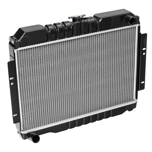 17101.08 | Omix-Ada | Radiator, 2 Row | OE Reference: 5361574 | Fits 1974-1980 Jeep CJ 6/8 Cylinder