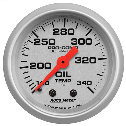 Auto Meter Ultra-Lite 4346 Mechanical Oil Tank Temperature Gauge