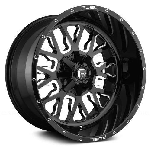 Stroke FUEL D611 Black Wheel with Painted (20 x 10. inches /5 x 114 mm, -18 mm Offset)