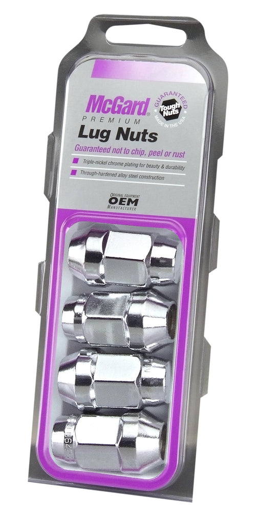 Bulge Cone Seat Style Lug Nut McGard 64033 (M14 x 1.5 Thread Size), (Set of 4)