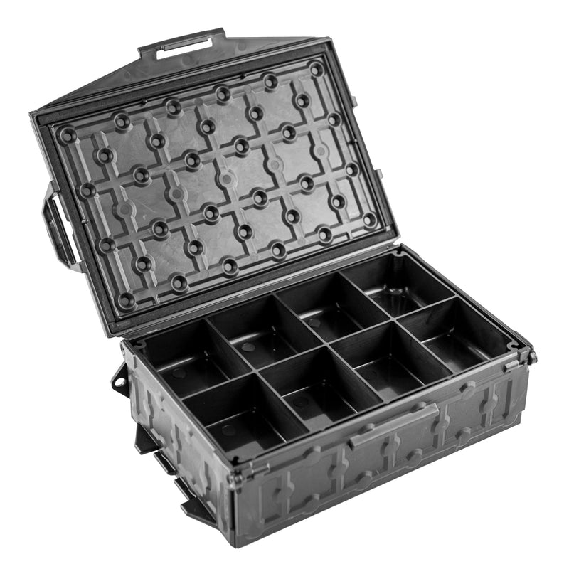 YakAttack TracPak Fully Loaded Combo Kit - Black | Includes 2 Stackable Storage Boxes | Quick Release Handle & Base | 3 Internal Trays | Track & Surface Mount Hardware | Made in USA