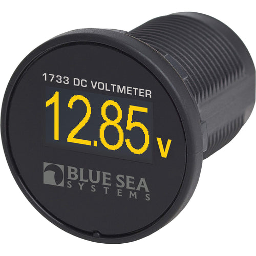 Mini OLED DC Voltmeter, Blue Sea Systems 1733 Yellow