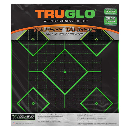 TRUGLO 5-Diamond TRU-SEE Reactive Splatter Target