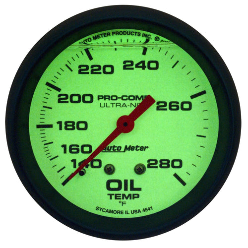 Ultra-Nite Auto Meter 4241 Oil Temperature Gauge