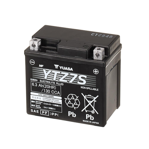 Yuasa YTZ7S Factory Activated YTZ High Performance AGM Battery