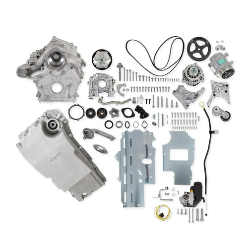 Holley Godzilla High-Mount Accessory Drive - Complete - F100 Swap - Natural 20-345