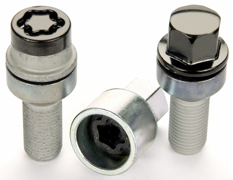 McGard Black M14 x 1.5 Thread Size Radius Seat Lug Bolt Wheel Installation Kit for 5 Lug Vehicles