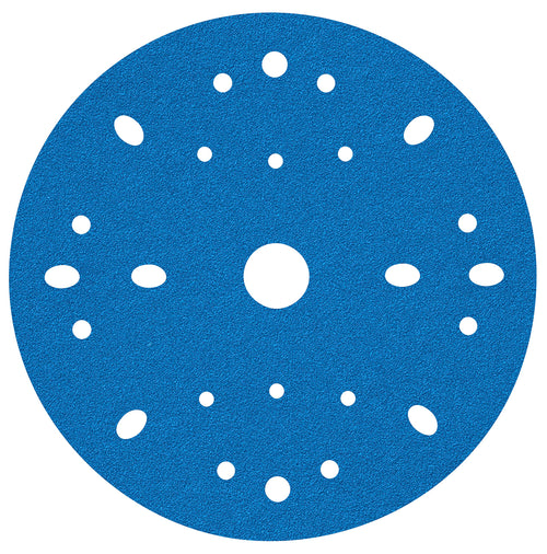 3M Hookit AMAPR Blue Abrasive Disc Multi-Hole, 36170, 6 in, 40 Grade, 50 Discs per Carton