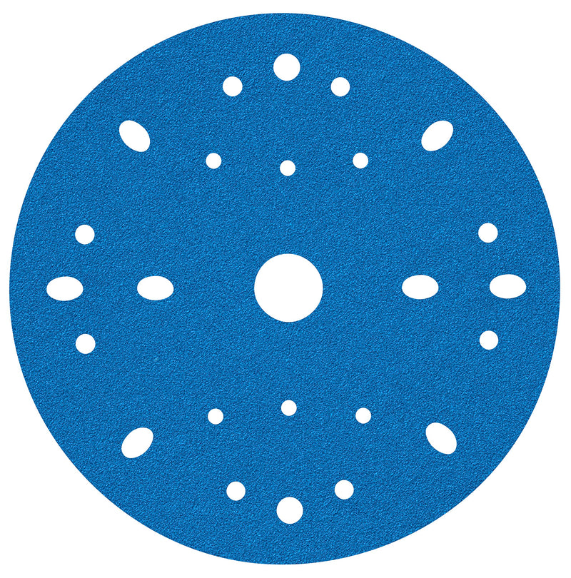 3M Hookit AMAPR Blue Abrasive Disc Multi-Hole, 36170, 6 in, 40 Grade, 50 Discs per Carton