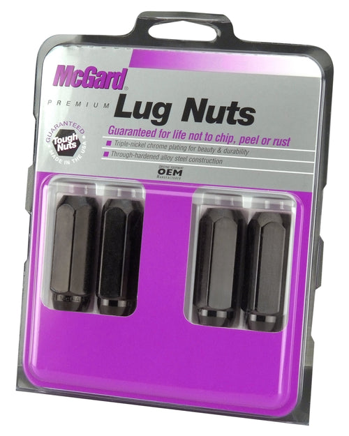 Cone Seat Style McGard 64025 Black (M14 x 2.0 Thread Size) Lug Nut, (Set of 4)