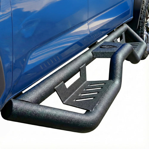 Tyger Auto Kobra Tyger Running Boards Compatible with 2005-2023 Toyota Tacoma | Double Cab | TG-KB2T25005 | Textured Black Drop Step Rail