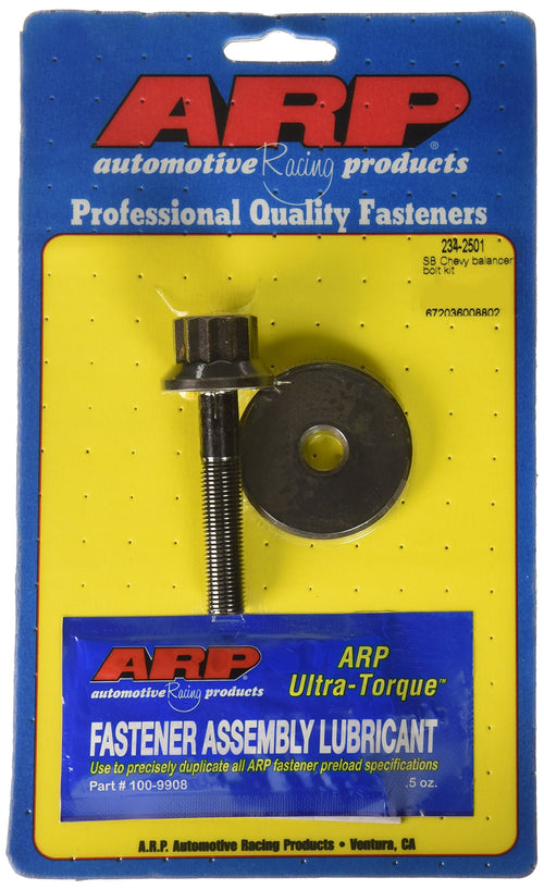 ARP Harmonic Balancer Bolt Kit 2342501 For Select Chevrolet Small Block Applications, Black