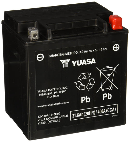 YIX30L Yuasa YUAM7230L Factory Activated YIX High Performance AGM Battery