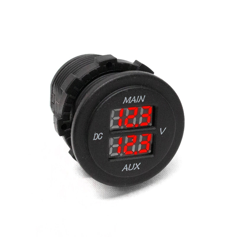 Race Sport RS50888 Lighting Dual Volt Meter Rocker Switch 10-60V sized