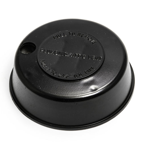 Camco Plumbing Vent Cap Replace-All with Spring Attachment - Replaces Lost or Damaged RV Plumbing Vent Caps | Fits Up to 2" Plumbing Vent Pipe - Black (40137)