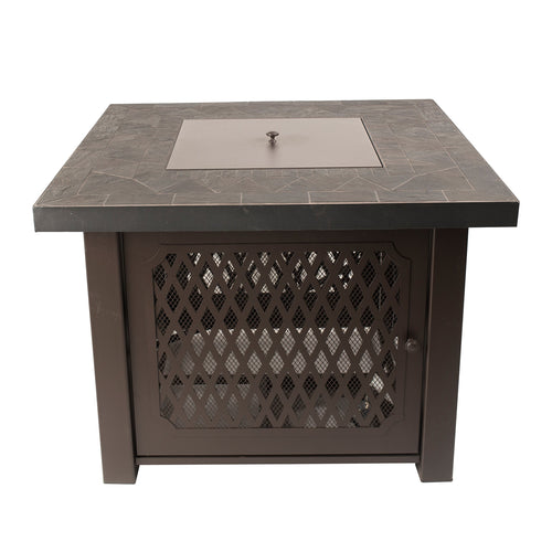 Walden Gas Fire Pit Table Pleasant Hearth OFG828T Propane