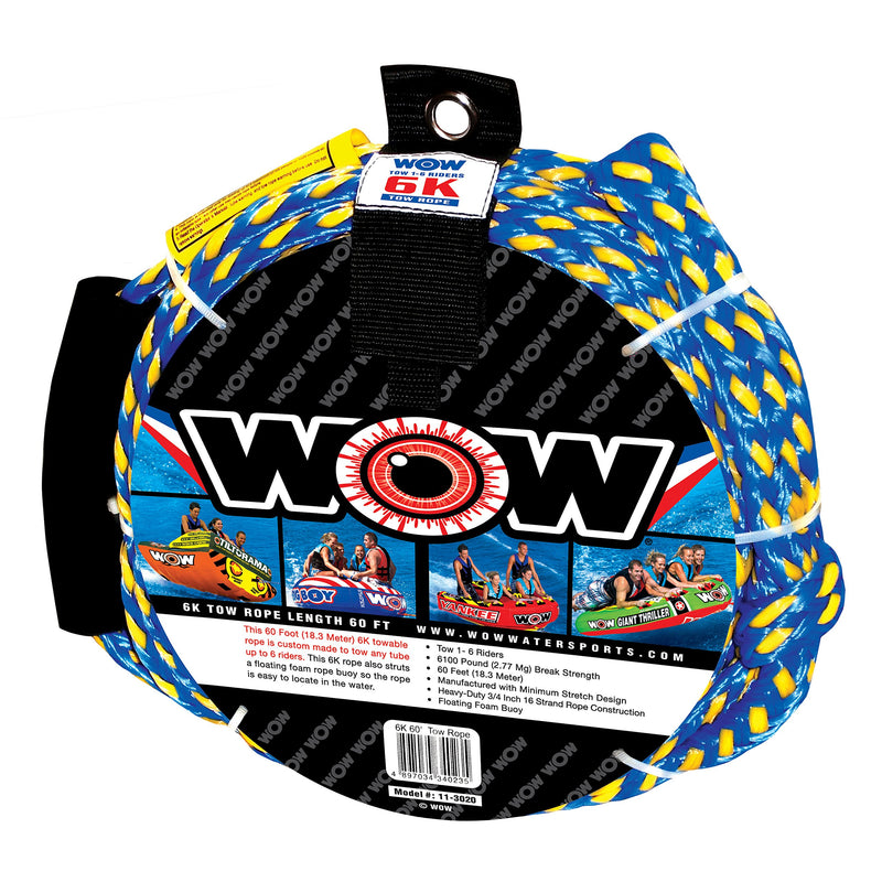6K Wow 60' Tow Rope