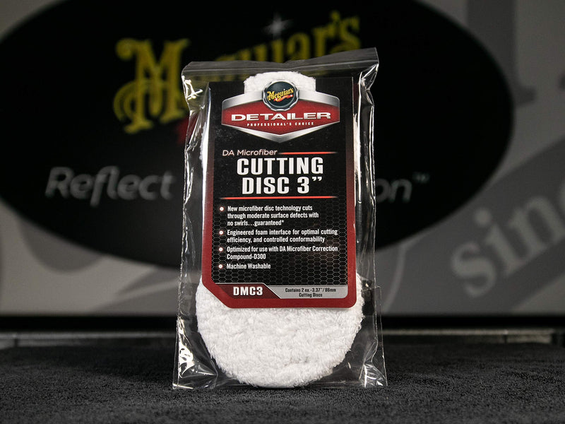 DMC3 Meguiar's DA 3" Microfiber Cutting Disc, 2 Pack