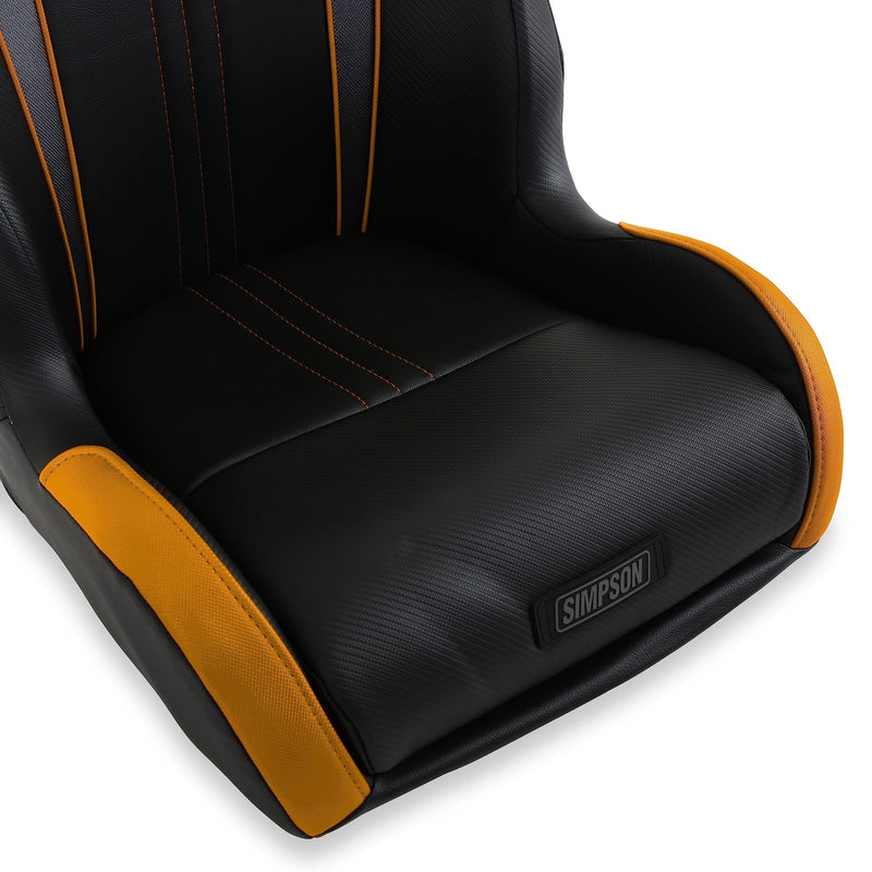 Vortex II Simpson Racing 104-308 UTV Seat Black/Orange Each