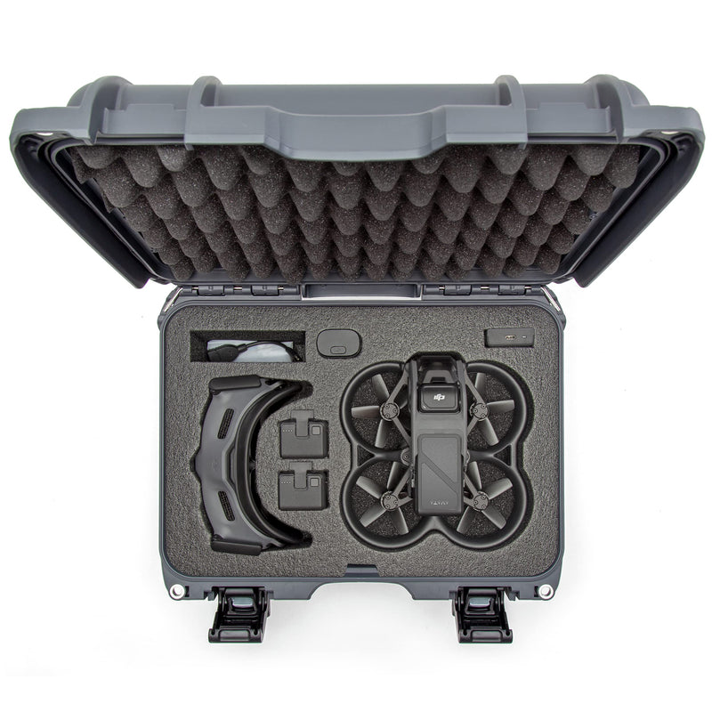 Waterproof Nanuk 915 Hard Case with Foam Insert for DJI Avata FPV Unit, Goggles and Controller - Graphite (915S-080GP-0A0-C0778)