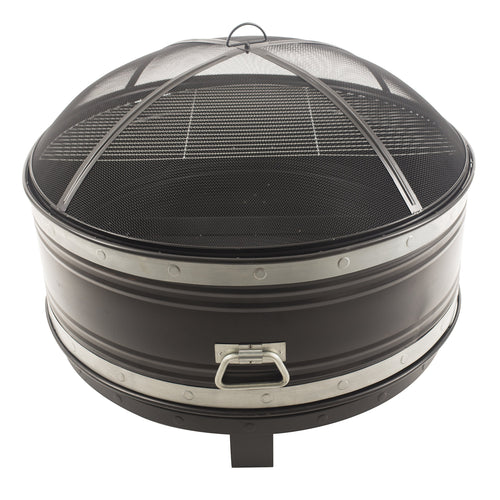 Colossal Pleasant Hearth OFW651R Fire Pit, Black