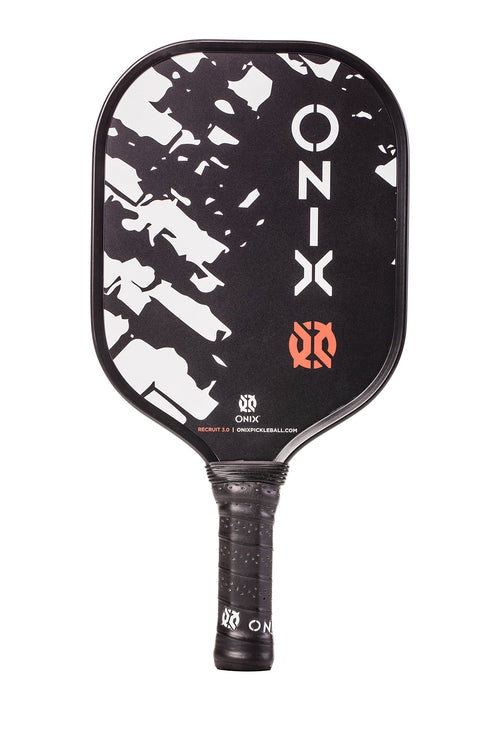 Recruit Onix 3.0 Oversized Polypropylene Core Pickleball Paddle For All Ages and Skill Levels, Black
