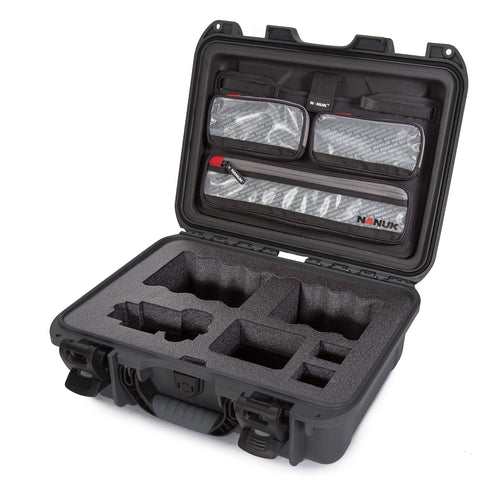 Waterproof Nanuk 920 Hard Case with Lid Organizer for Sony A7R Size Camera - Graphite (920-SON7)