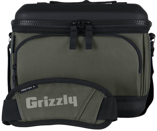 Drifter Grizzly 6-Pack | Flip-top Soft Cooler Bag | Ice Chest for Beach Boat Camping Car Fishing Golf Hiking Hunting Lunch Picnic | Lightweight Portable Insulated Waterproof | Lunar Green