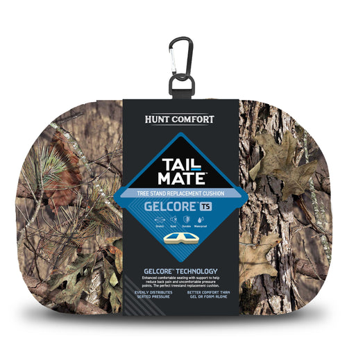 GelCore Tail Mate Premium Tree Stand Seat Cushion with Memory Foam for Stalk Hunting and More, Mossy Oak