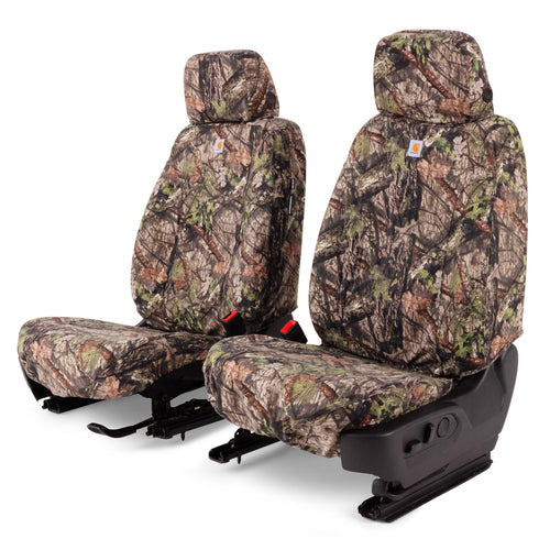 Covercraft Carhartt Mossy Oak Camo SeatSaver Custom Seat Covers | Fits 2023-2024 Ford F-150 (Excludes Raptor) | 1st Row Bucket Seats, Break-Up Country
