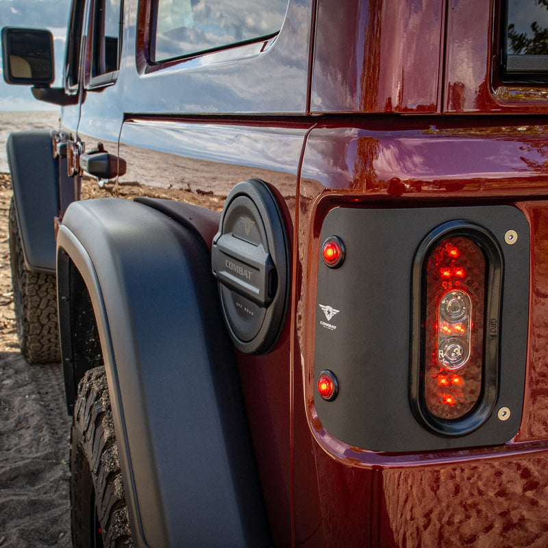 Combat Off Road LED Tail Gunner Tail Lights Compatible with Jeep JL/JLU - Flush Mount, SAE/DOT Approved