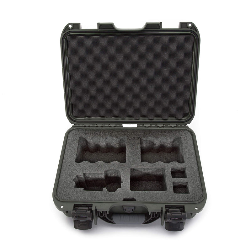 Waterproof Nanuk 920 Hard Case with Custom Foam Insert for Sony A7R Size Camera - Olive