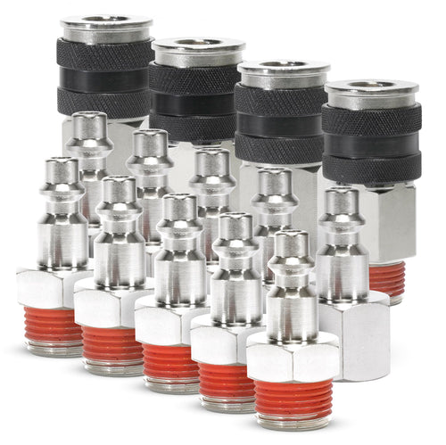 3/8" NPT Couplers M (2) & F (2), Quick Connect Studs 3/8" M (5) & F (5), NO LOGO