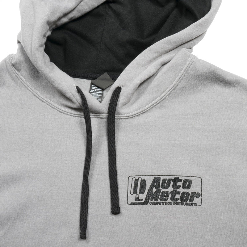 Pullover AutoMeter Hoodie, Adult XXLarge, Gray, Competition 0449XXL