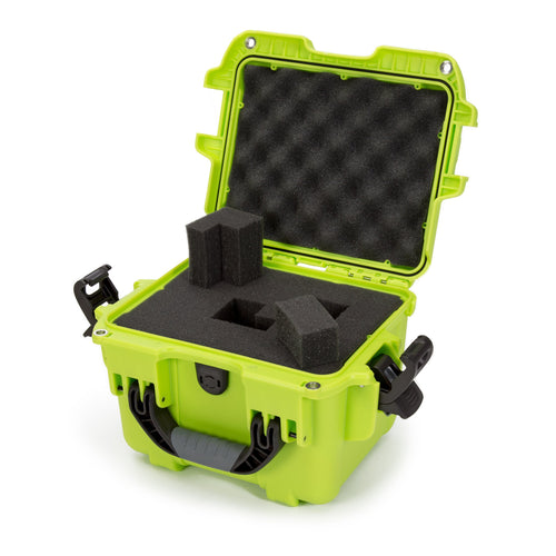 Lime Nanuk 908 Waterproof Hard Case with Foam Insert