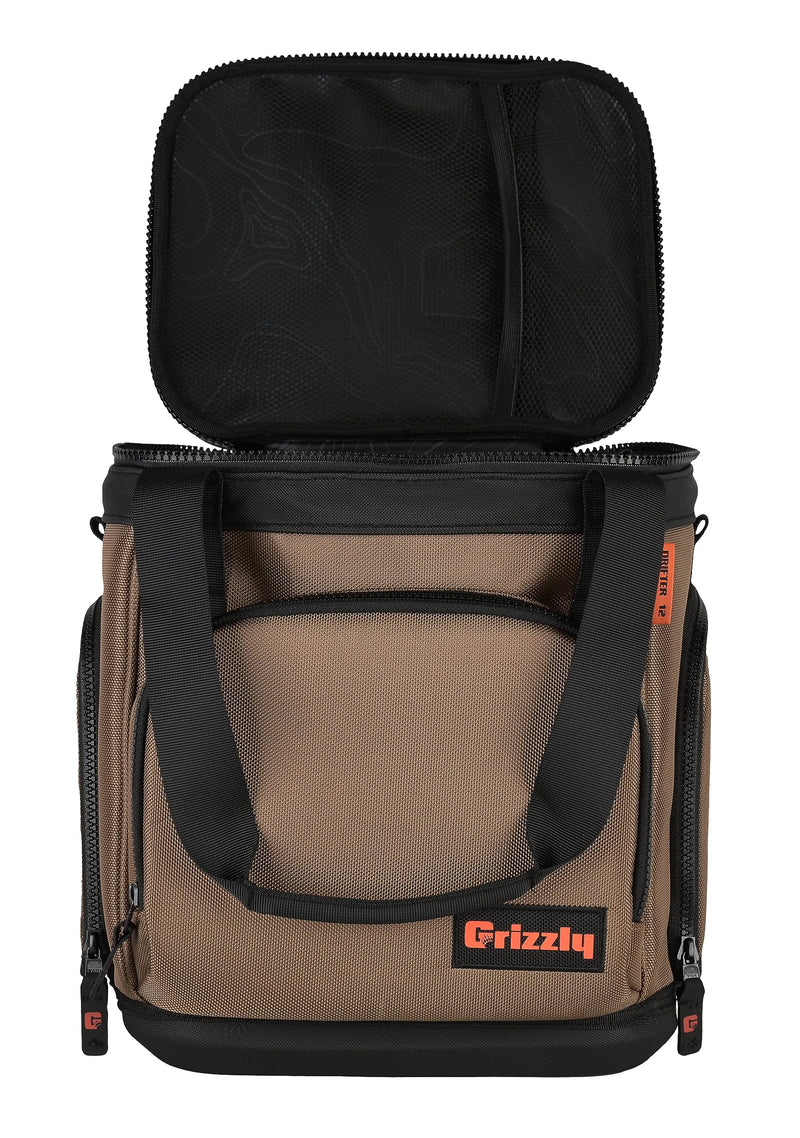 Grizzly Drifter 12 Quart Cooler, Tan, Polyester