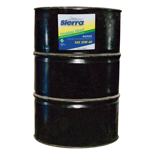 Sierra International 25W-40 Sierra 18-9400-7 Premium Blend Engine Oil - 55 Gallon