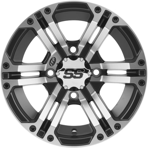 ITP SS212 Black Wheel with Machined Finish (14x8"/4x110mm) SS ALLOY