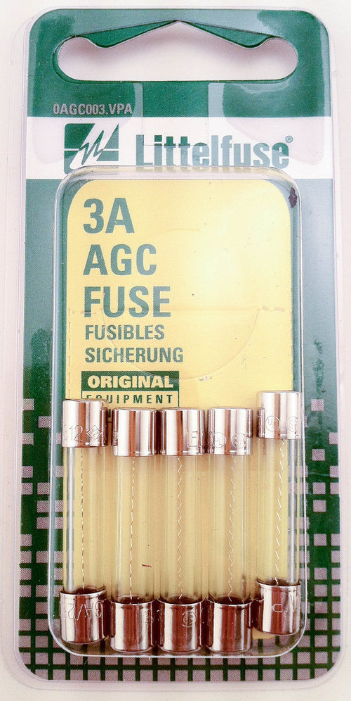 AGC Glass Fuses Littelfuse AGC3BP