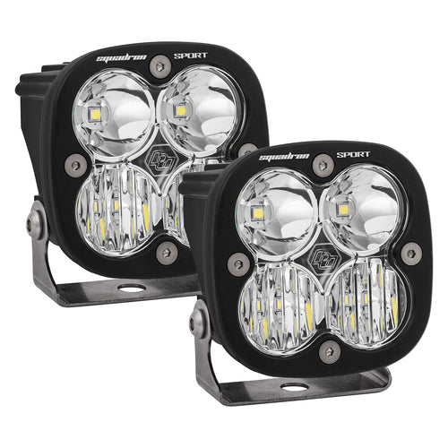 Baja Designs LED Headlight Kit Squadron Sport for BMW R1200GS (Driving/Combo; Clear)