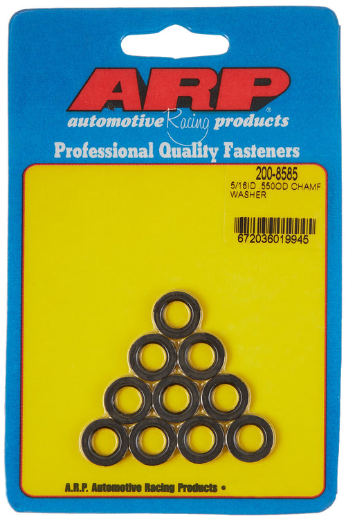 ARP 200-8585 5/16" ID x .550" OD Black Washer with Chamfer - 10 Piece