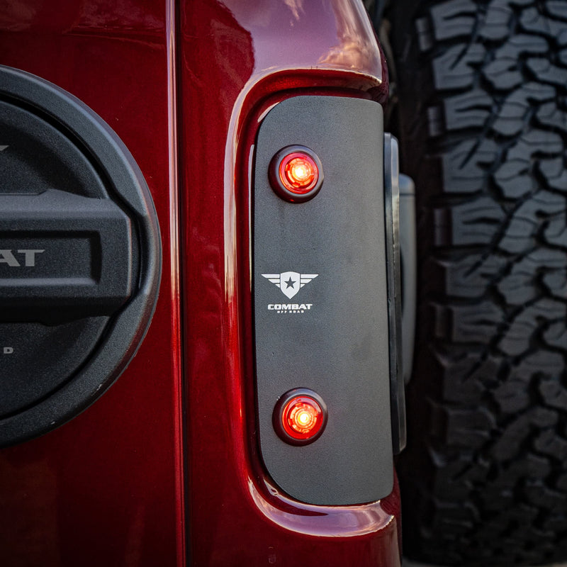 Combat Off Road LED Tail Gunner Tail Lights Compatible with Jeep JL/JLU - Flush Mount, SAE/DOT Approved