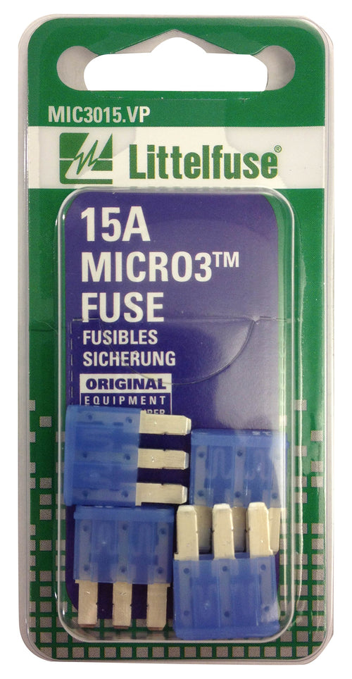 MIC3015VP LITTELFUSE Micro3 5-15A Blade Fuses