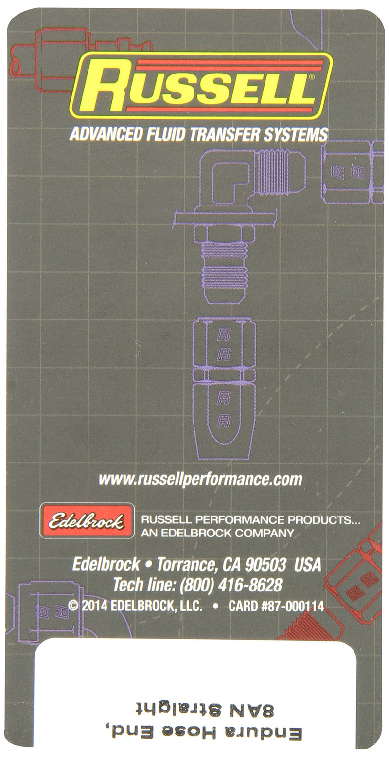 620471 RUSSELL Endura Hose End, 8 Straight
