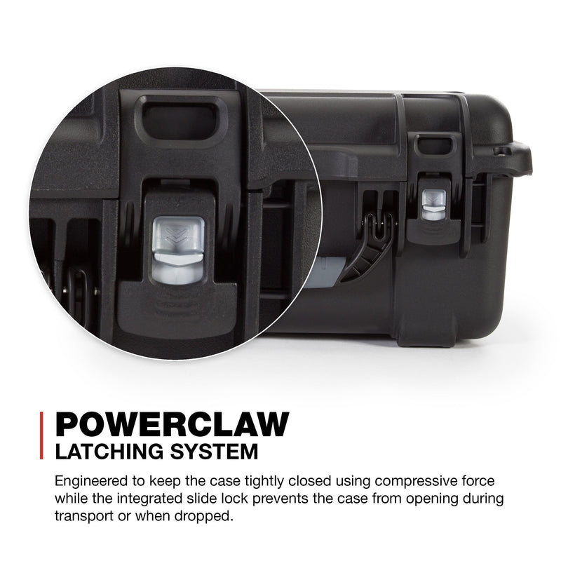Medium Nanuk 918 Waterproof Hard Case with Padded Dividers 16.9" x 12.9" x 9.3" - Black (918-2001)