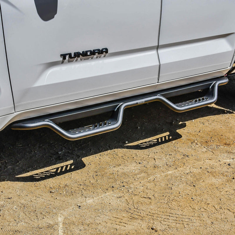 Westin 20-14225 Outlaw Black Drop Nerf Step Bars fits 2022 Tundra Double Cab 1 Pair