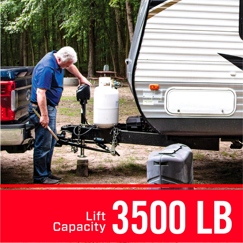 500187 Bulldog Black A-Frame Jack with Powered Drive, 3,500 lbs.