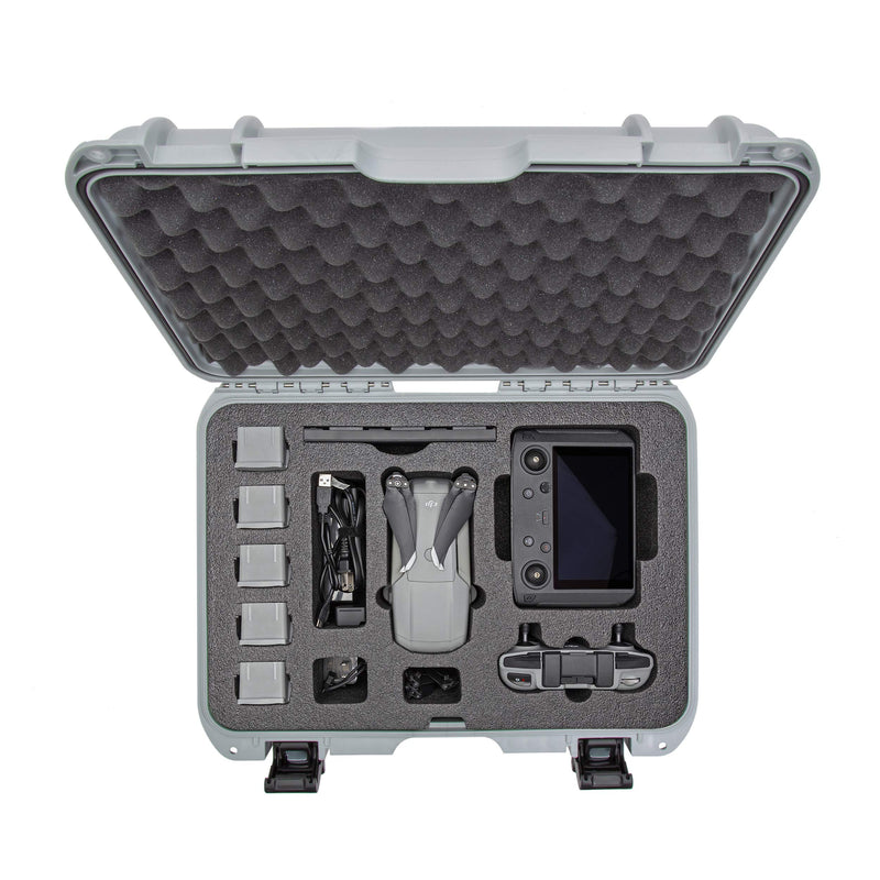 Nanuk Waterproof Hard Case 925 with Foam Insert for DJI Mavic Air 2 + Smart Controller - Silver (925-MAVIA25)