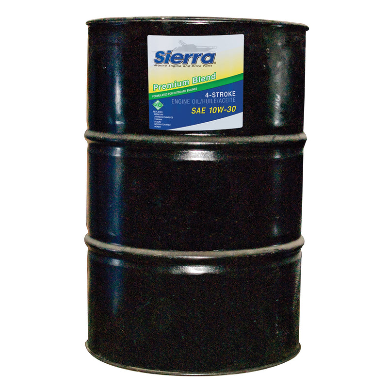 10W-30 Sierra 18-9420-7 FC-W 4-Stroke Marine Outboard Oil - 55 Gallon