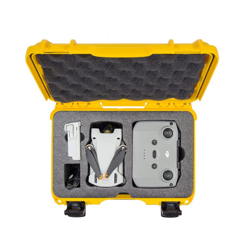 Waterproof Hard Case Nanuk 909 with Custom Insert for DJI Mini 3 and RC-N1 Remote - Yellow (909S-080YL-0A0-C0598)